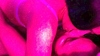 big tongue sucking with lesbian kisses before going to bed