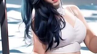 Jessy poses in bikini and lingerie