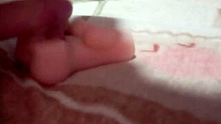 In the bedroom, he roughly fucks the skinny tattooed fuck doll until creampie