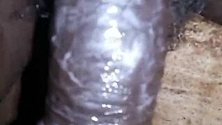 Bigblackie strokes massive black cock