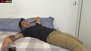 Beautiful Latina In Uniform Takes Long To Arrive But Gives More