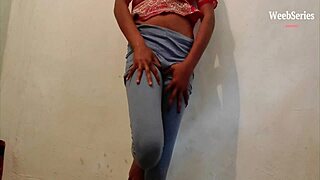 Wife performs solo sex on webcam