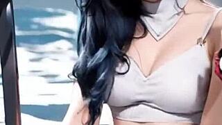 Jessy poses in bikini and lingerie