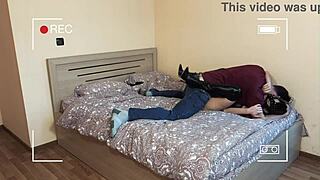 wife brings her friend home and records for husband