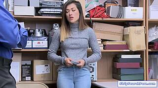 Security Guard Fucks Teen 18+ Shoplifter In Reality Sex Scene