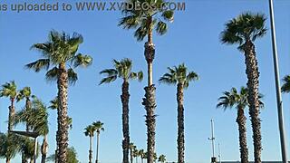 Blonde Pornstar With Tattoo And Thong Shows Bubble Butt On Beach In POV Fucking Scene