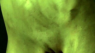 Chained Up Woman Masturbating Shaved Pussy