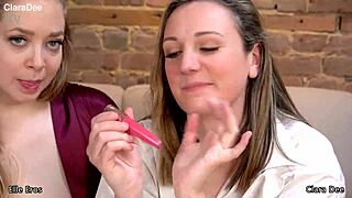 why are clara dee and elle eros spitroasting you in sissy dress pov?