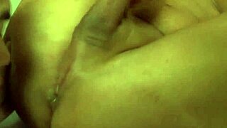 Blonde Tgirl Shoots Jizz