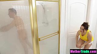 Stepmothers 4some fucking after basketball game