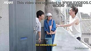 maid seduces with nipples