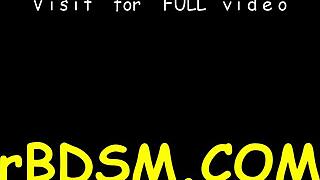 Bounded Slave Beauty Receives Lusty Fur Pie Punishment