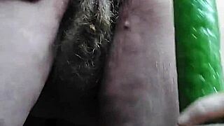 Granny Fucks Pussy With Cucumber In Intense German Scene