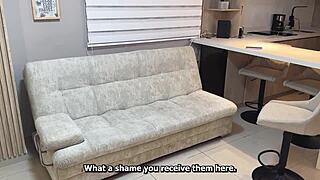 Couples therapy concludes with psychologist engaging with girl before her boyfriend