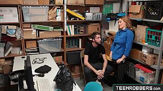 hot officer krissy lynn seduces thief for intense fuck session