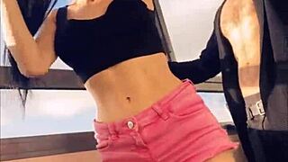 Hot Pornstar Sasha Rose Dances A Sexy Striptease