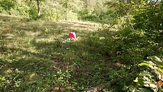 Caught Stranger Doing Yoga In Woods, Gave Her Hard Cock