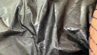 mature woman gets pussy fisted and anal fucked, squirting orgasms from hairy pussy in lingerie stockings 😩💦