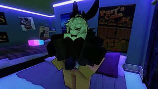 fucking my femboy in bunny outfit