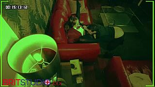 the young voyeur student spied on the beautiful teacher getting fucked in the classroom