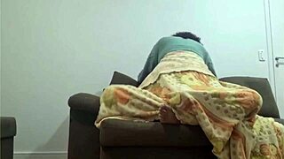 Real Woman Bouncing on Fat Cock with Young Man