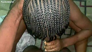 Mature milf sucks monster cock intensely