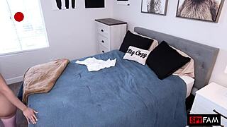 Reina rae begs stepdad to stuff her tight fuck hole