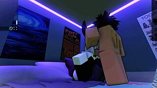 fucking my femboy in bunny outfit