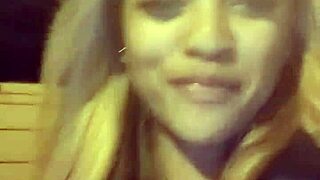 Suggestive teaser trio: hard fucking and squirt before cuckold husband