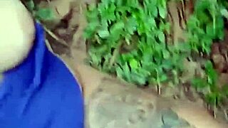 Girl Sucks Guide's Cock in Forest, Gets Cum on Tits