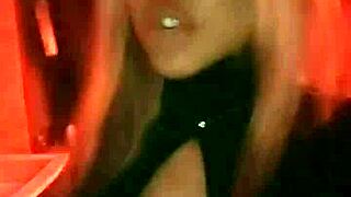 Suggestive teaser trio: hard fucking and squirt before cuckold husband