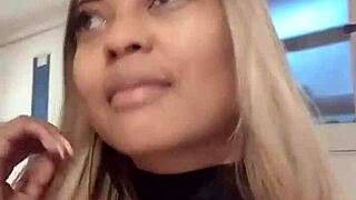 Suggestive teaser trio: hard fucking and squirt before cuckold husband