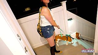 Petite Brunette Phoenix Rae Swallows Cumshot