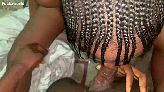 Mature milf sucks monster cock intensely