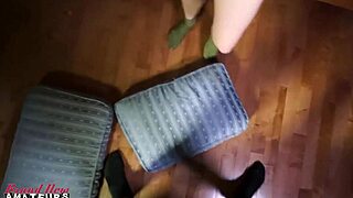 Can this inked petite blonde micah milk a big hard boner with her mouth?