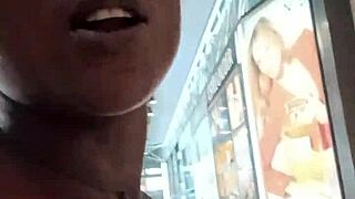 that nigerian bitch visits the west hills mall and ends up masturbating in the bathroom, what a surprise