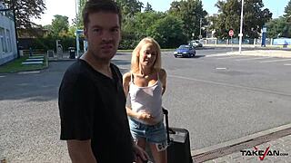 British whore pays ride with pussy