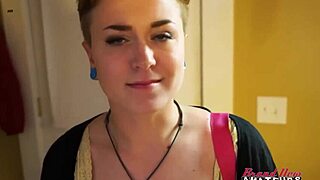 Can this inked petite blonde micah milk a big hard boner with her mouth?