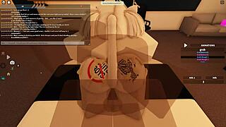 In the Roblox World, a Rough Blacked Scene Unfolds with Intense Anal and Doggystyle Action