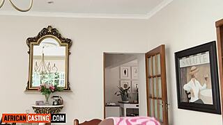 Black Milf's Natural Tits Stretched by Massive American Cock