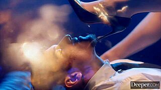 Deeper Tiny Hottie Aubrey Rides His Hard Cock All Night Long