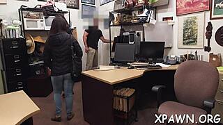 darling that cant live without getting screwed is having sex in shop