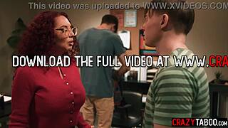 Rough anal sex and double penetration with horny big tits milf teacher