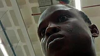 that nigerian bitch visits the west hills mall and ends up masturbating in the bathroom, what a surprise