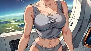 bulma looks incredibly hot in european solo scene