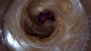 Precum Squirting in My Pussy Toy Camera in Vagina 4K Extreme Close Up