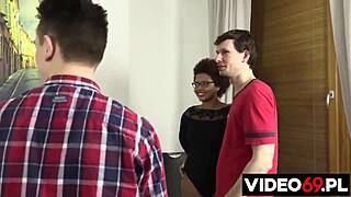 Polskie porno rozszerzona randka turns into group interracial fun with black ebony asses