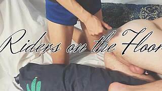 mistress plays with chastity slave