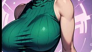 bulma looks incredibly hot in european solo scene