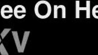 Blonde Gets Cum Covered And Pissed On.